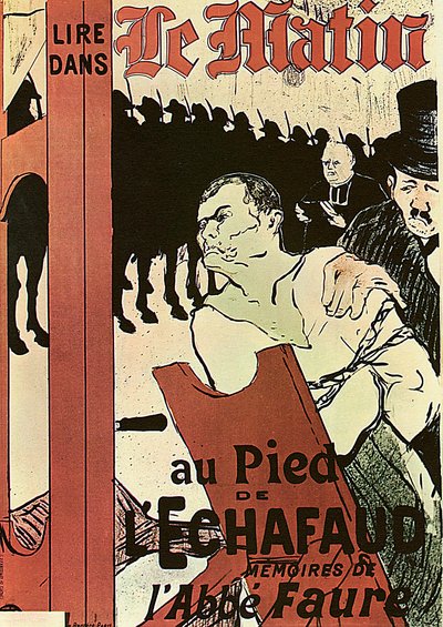 1893年、エシャフォーのふもとに。 作： Henri de Toulouse Lautrec