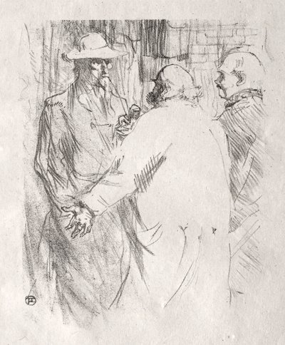 シナイ半島のふもと：クレマンソーからバスクまで 作： Henri de Toulouse Lautrec