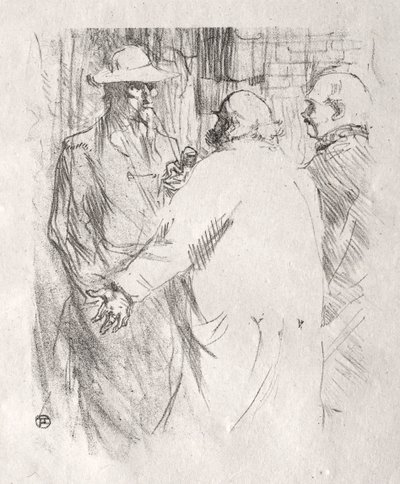 シナイのふもと：クレメンソーアバスク、1898年。 作： Henri de Toulouse Lautrec