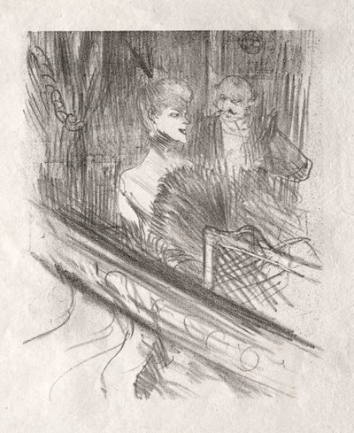 シナイのふもと：バロンモーズ、1898年。 作： Henri de Toulouse Lautrec
