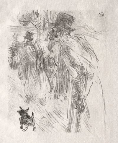 シナイのふもと：ポーランドのユダヤ人、カールズバッド 作： Henri de Toulouse Lautrec