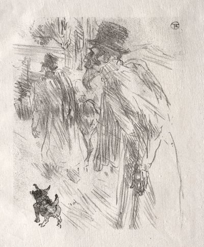 シナイのふもと：ポーランドのユダヤ人、カールスバッド、1898年。 作： Henri de Toulouse Lautrec