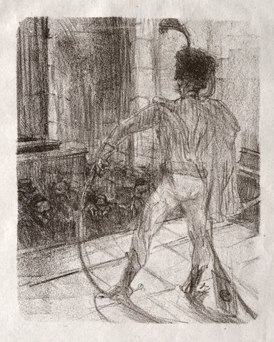 シナイ半島のふもと：シナゴーグでのシュロメ大騒ぎ 作： Henri de Toulouse Lautrec