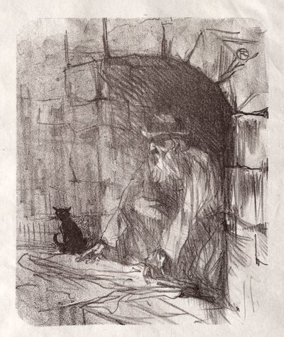 シナイのふもと：クラクフの奥の部屋、1898年。 作： Henri de Toulouse Lautrec