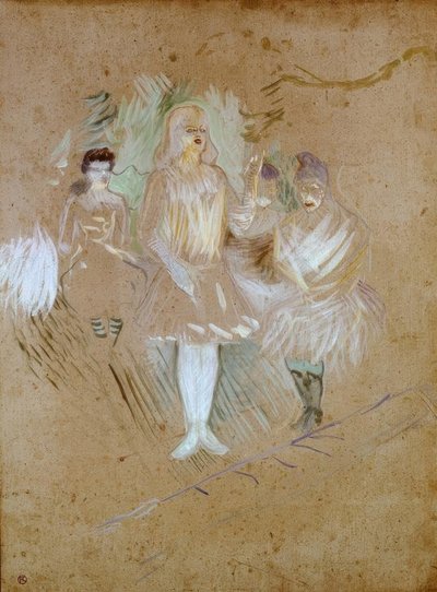 AuxFolies-Bergère：エクストラ 作： Henri de Toulouse Lautrec
