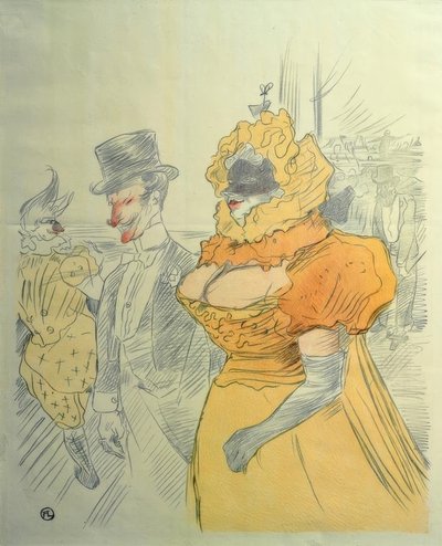 学生ボール 作： Henri de Toulouse Lautrec