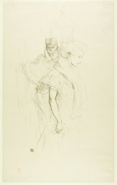 白と黒 作： Henri de Toulouse Lautrec