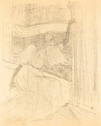 1898年、聴衆サルアン・ル・パブリックに頭を下げる. 作： Henri de Toulouse Lautrec