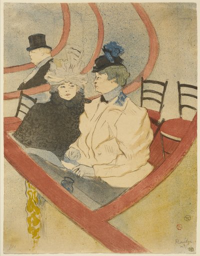 グランドティアの箱、1897 作： Henri de Toulouse Lautrec