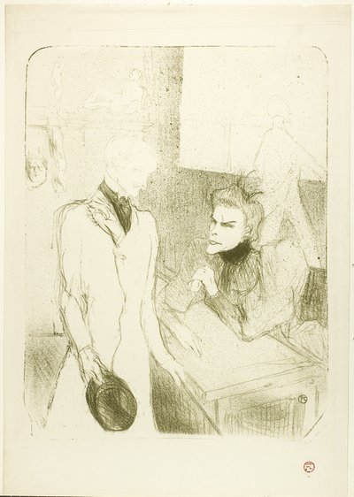 ブランデスとル・バルジー、レ・カボタン 作： Henri de Toulouse Lautrec