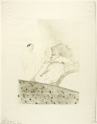 ブランデス・イン・ハー・ボックス 作： Henri de Toulouse Lautrec