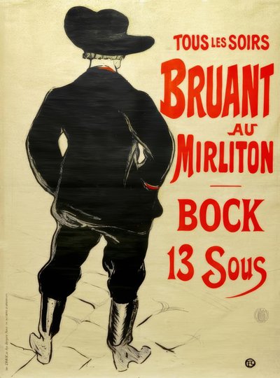 ミルリトンとスズメ 作： Henri de Toulouse Lautrec