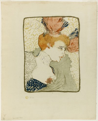 マドモアゼル・マルセル・レンダーの胸像 作： Henri de Toulouse Lautrec