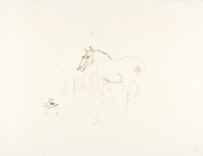 カルメスのリトルポニー 作： Henri de Toulouse Lautrec