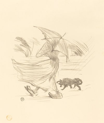 雨が言うこと、1895年。 作： Henri de Toulouse Lautrec
