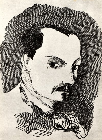 シャルルボードレール1821-1867 作： Henri de Toulouse Lautrec