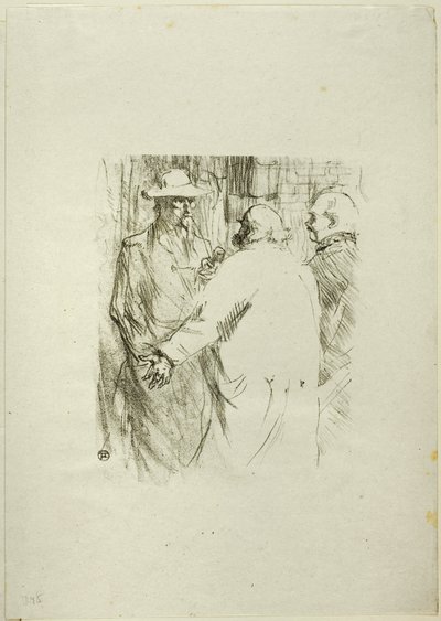 Au Pied du Sinaï より、Busk のクレマンソー 作： Henri de Toulouse Lautrec