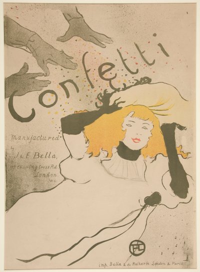 紙吹雪 作： Henri de Toulouse Lautrec