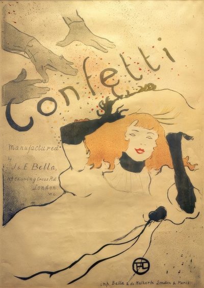 紙吹雪 作： Henri de Toulouse Lautrec