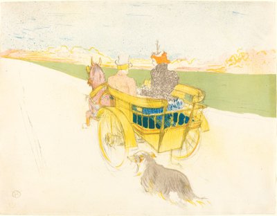 田舎でのお出かけ 作： Henri de Toulouse Lautrec