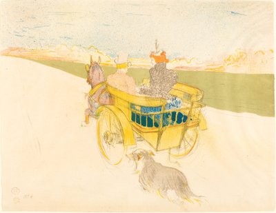 田舎の外出 田舎の外出、1897年。 作： Henri de Toulouse Lautrec