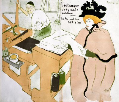 カバー「オリジナルプリント」。 作： Henri de Toulouse Lautrec