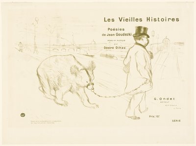 Les Vieilles Histoires の表紙と口絵 作： Henri de Toulouse Lautrec