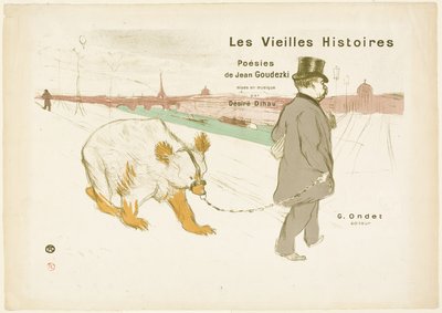 ヴィエイユ・ヒストワール』の表紙と口絵 作： Henri de Toulouse Lautrec