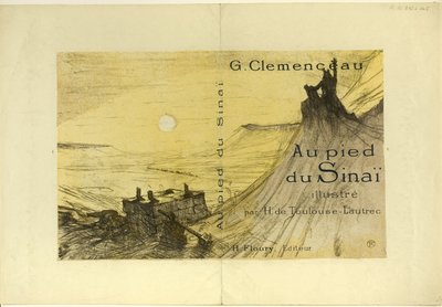 シナイのふもとの表紙 作： Henri de Toulouse Lautrec