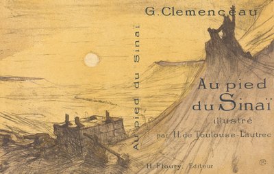 『シナイのふもと』の表紙、1898年。 作： Henri de Toulouse Lautrec
