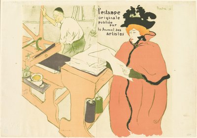 オリジナルプリントの表紙 オリジナルプリントの表紙、1893年。 作： Henri de Toulouse Lautrec