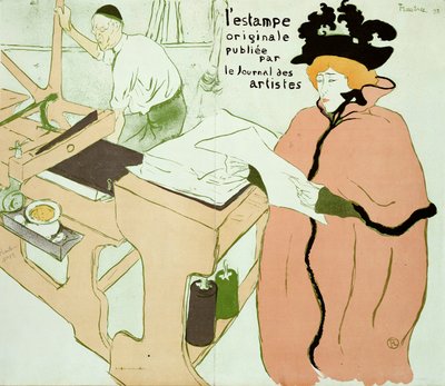 「l」Estante Originaleのカバー、1893 作： Henri de Toulouse Lautrec