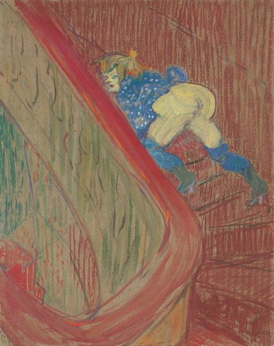 ルーデムーランの階段、1893年 作： Henri de Toulouse Lautrec