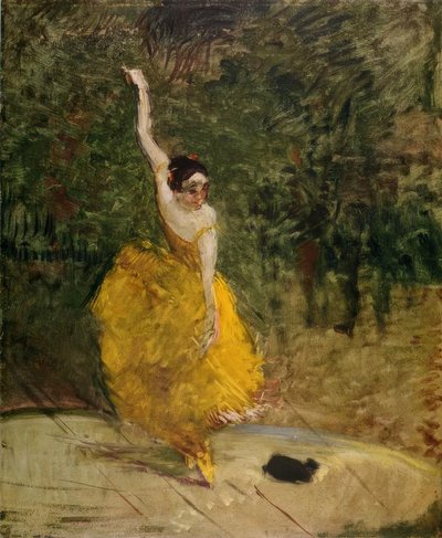 踊り子 作： Henri de Toulouse Lautrec