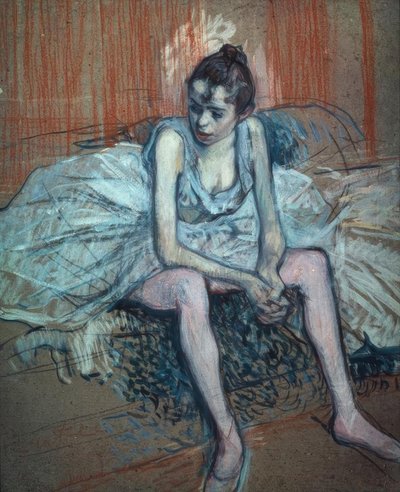 着席ダンサー 作： Henri de Toulouse Lautrec