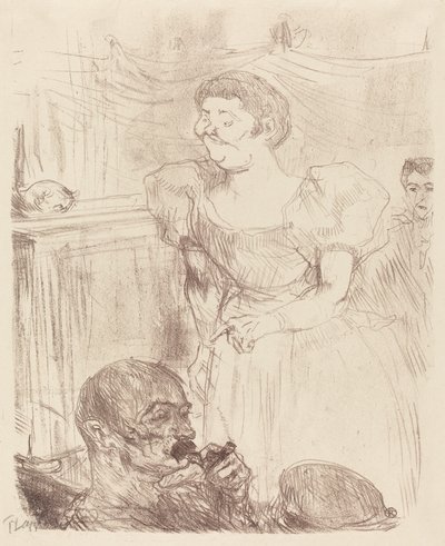 Di Ti Fellow - カフェコンサートでのイギリス人 Di Ti Fellow - Anglaise au Café-Concert, 1898. 作： Henri de Toulouse Lautrec