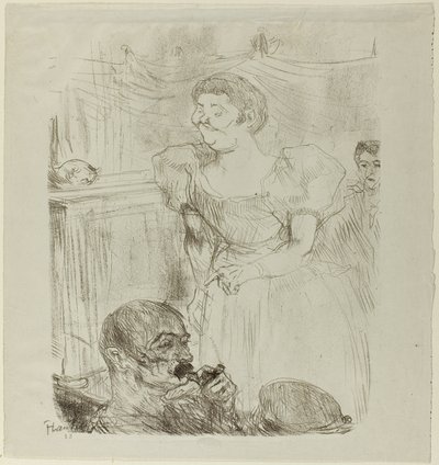 Di ti Fellow、カフェコンサートのイギリス人歌手 作： Henri de Toulouse Lautrec