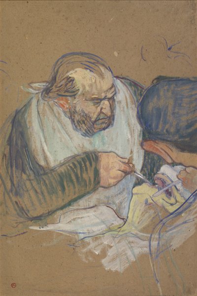 PéanOperating博士、1891-92 作： Henri de Toulouse Lautrec