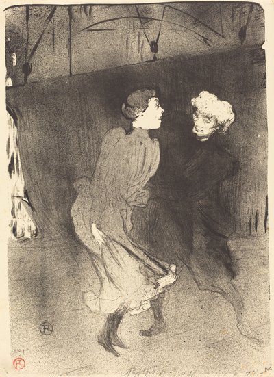 フォリー・ベルジェールでのリハーサル 作： Henri de Toulouse Lautrec