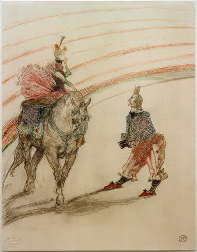 パネルライダー（彼女は素敵です、女性） 作： Henri de Toulouse Lautrec
