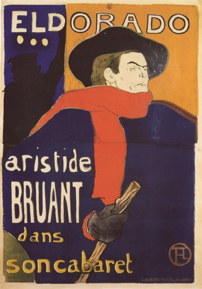 エルドラド、アリスティドブルーアントポスター、1892 作： Henri de Toulouse Lautrec