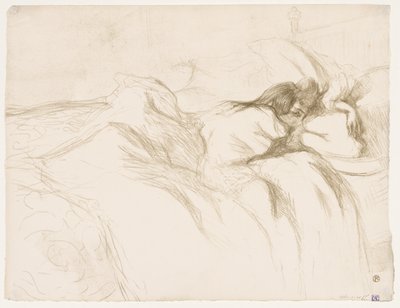 エルズ：眠る女 作： Henri de Toulouse Lautrec
