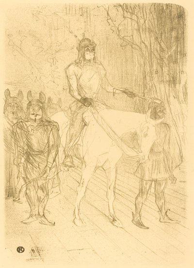 「キルペリク」のブラッスールの入り口 作： Henri de Toulouse Lautrec