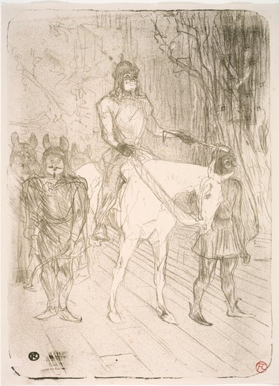 Chilpéric の Brasseur への入り口 作： Henri de Toulouse Lautrec