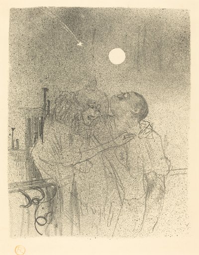 流れ星 作： Henri de Toulouse Lautrec