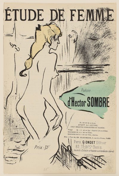 女性学 作： Henri de Toulouse Lautrec