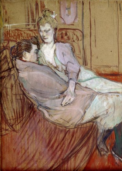ふたりのための勉強 作： Henri de Toulouse Lautrec