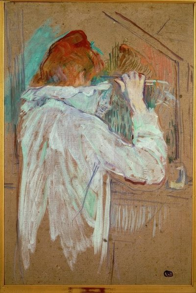 カーリングの女性 作： Henri de Toulouse Lautrec