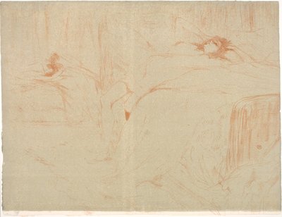 仰向けの女、疲れ 作： Henri de Toulouse Lautrec