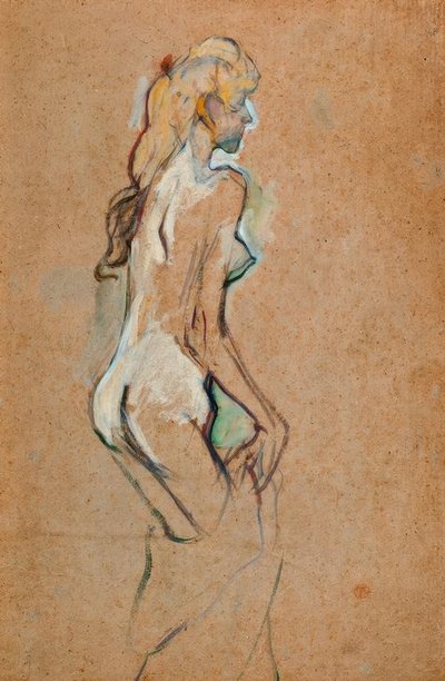 裸の女の子 作： Henri de Toulouse Lautrec